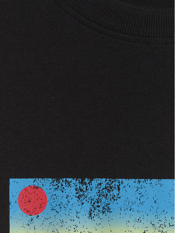4F 4F T-Shirt BEACHWEAR Czarny Regular Fit