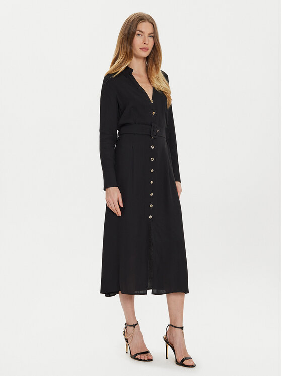 TWINSET TWINSET Haljina košulja 242TT2320 Crna Loose Fit