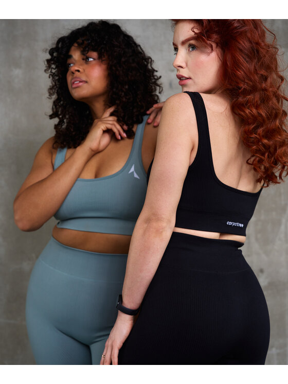 Carpatree Carpatree Biustonosz sportowy Rib bra Czarny