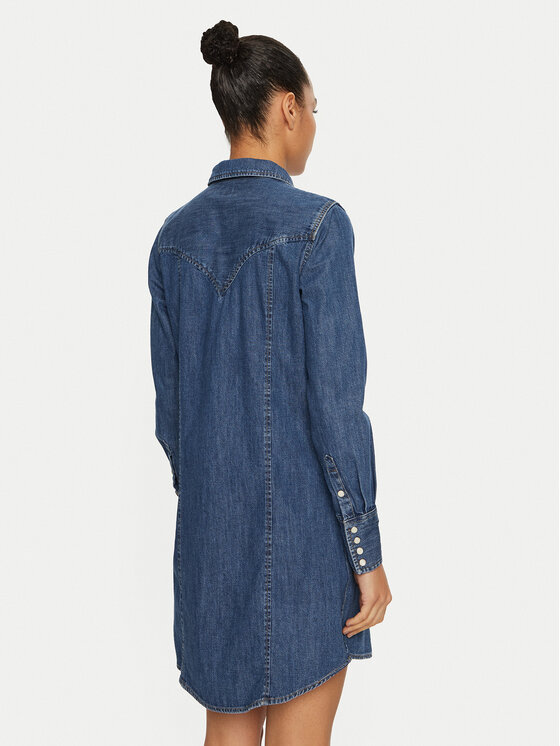Wrangler Wrangler Jeans haljina 112356498 Plava Regular Fit