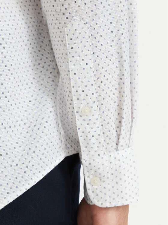 Tommy Hilfiger Tommy Hilfiger Cămașă Poplin MW0MW43318 Alb Regular Fit