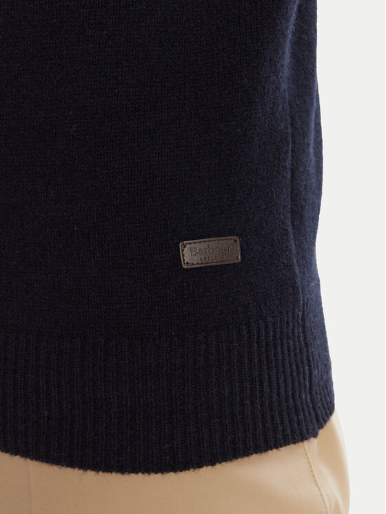 Barbour Barbour Džemper Patch Crew MKN0584NY91 Tamnoplava Regular Fit