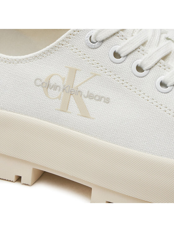 Calvin Klein Jeans Calvin Klein Jeans Plátěnky Lugged Hybrid Laceup Ml Mtr YW0YW01505 Bílá