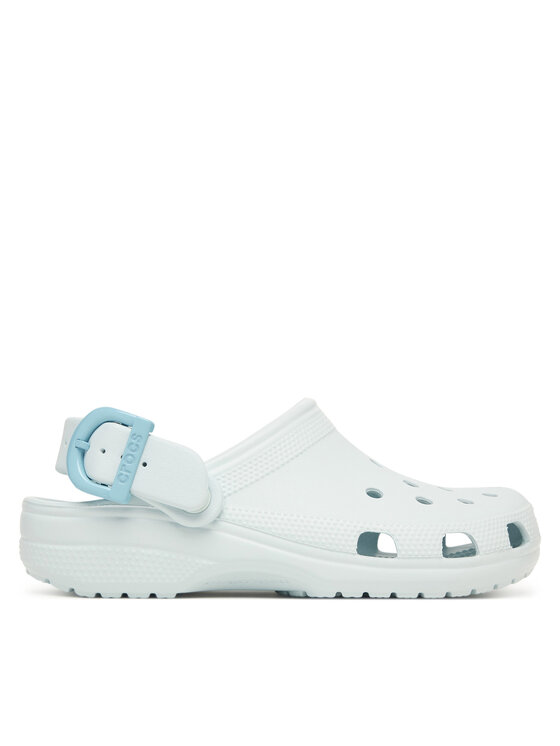 Crocs Crocs Чехли Classic Enamel Buckle Clog 213347 Светлосин