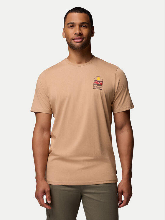Columbia Columbia T-Shirt Explorers Canyon™ 2036451 Béžová Regular Fit