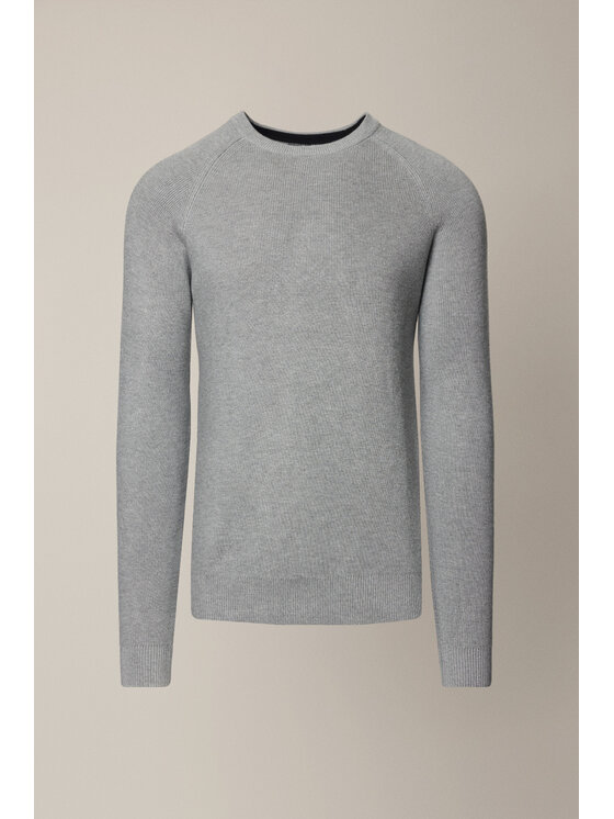 Lancerto Lancerto Sweter Baldir SW073225000062 Szary Regular Fit