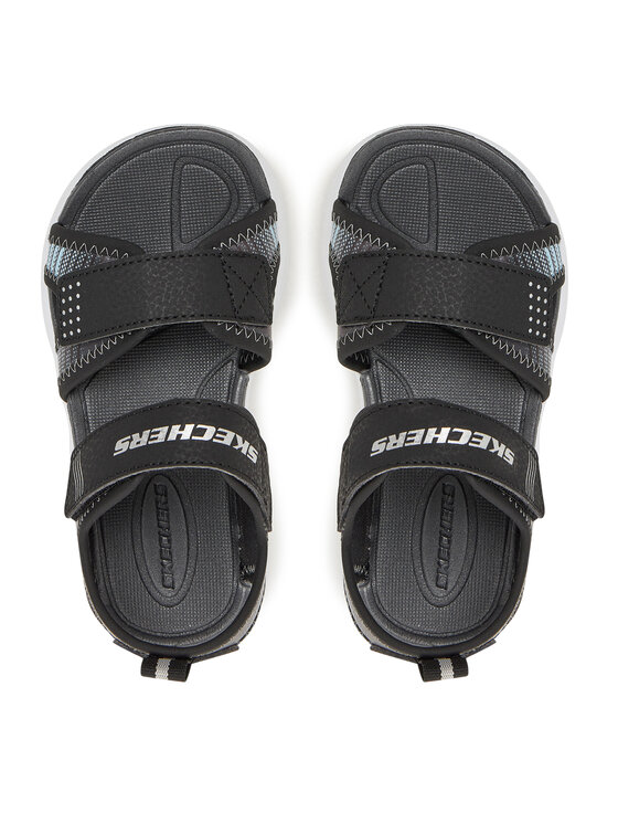 Skechers Skechers Sandały Microspec-Splash- 407034L/BKSL Czarny