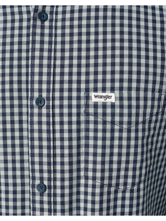 Wrangler Wrangler Koszula LS 1 PKT SHIRT Czarny Regular Fit