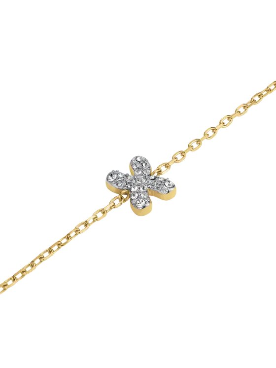 Rosefield Rosefield Bransoletka Bubble Letters Złoty