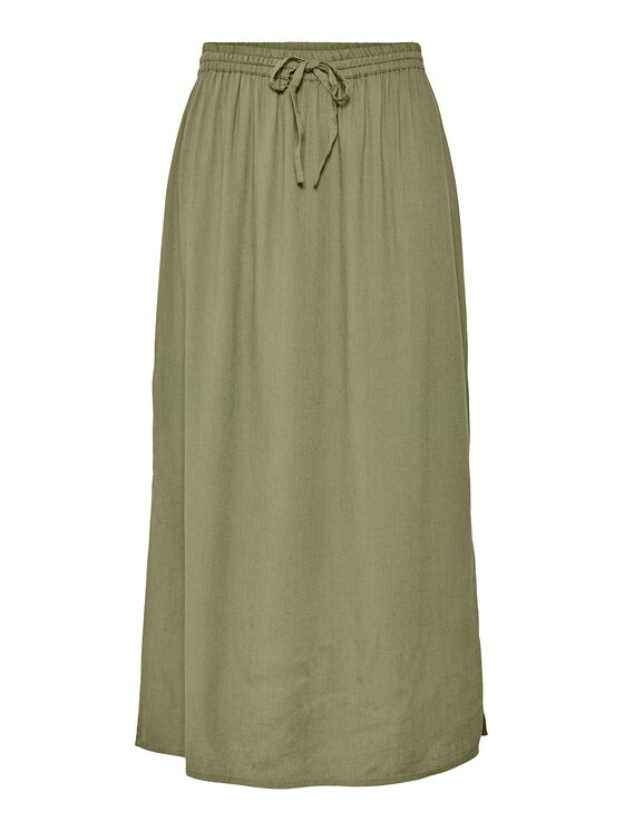 Pieces Pieces Midi szoknya Pia 17151888 Zöld Regular Fit
