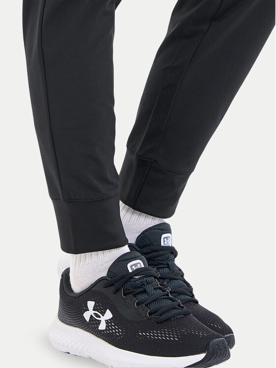 Under Armour Under Armour Pantaloni trening Armoursport High Rise Wvn Pnt 1382727-001 Negru Loose Fit