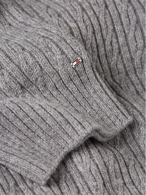 Tommy Hilfiger Tommy Hilfiger Пуловер WW0WW39003 Сив Oversize