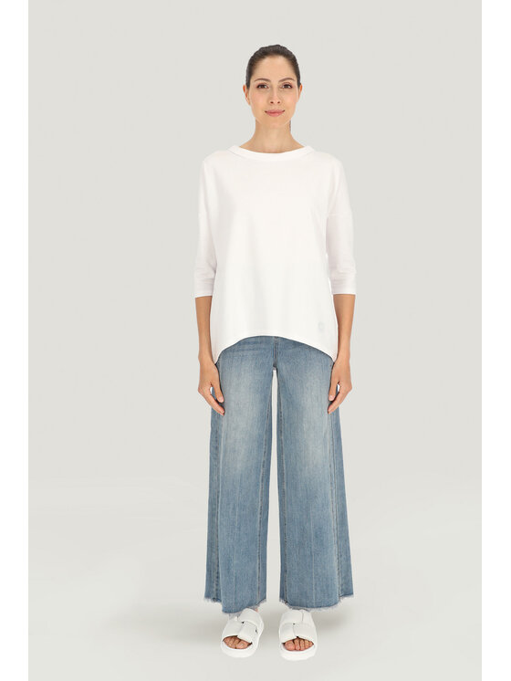 Deni Cler Milano Deni Cler Milano Bluza T-DC-W303-E2-10-10-1 Biały Oversize
