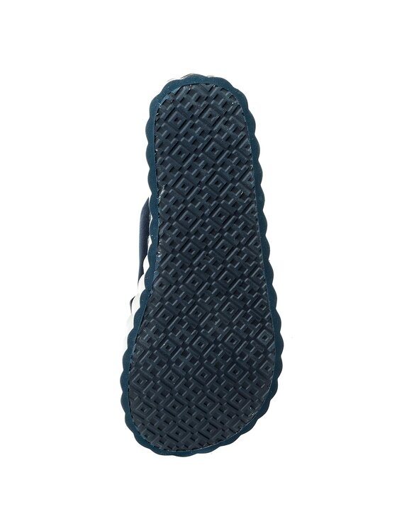 Tory Burch Tory Burch Šlepetės Scallop Wedge Flip Flop 39754 Tamsiai mėlyna