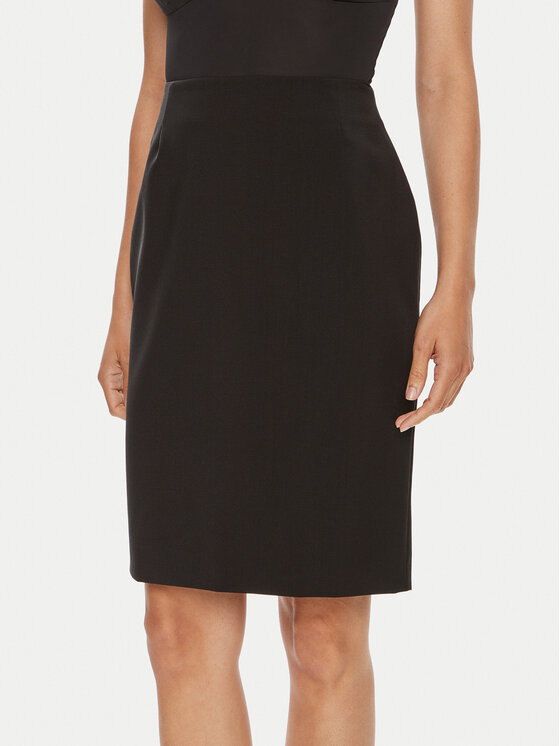 BOSS Boss Ravno krilo Vileah 50490036 Črna Slim Fit