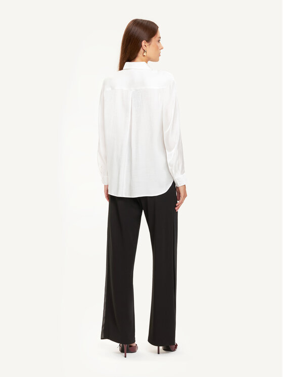 KMX KMX Koszula 503590002 Biały Straight Fit