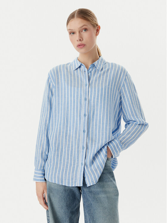 Vero Moda Vero Moda Košile Linn 10305085 Modrá Relaxed Fit