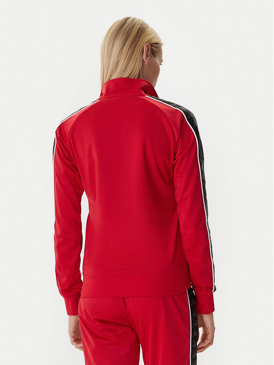 Kappa Kappa Felpa 301PSC0 Rosso Slim Fit