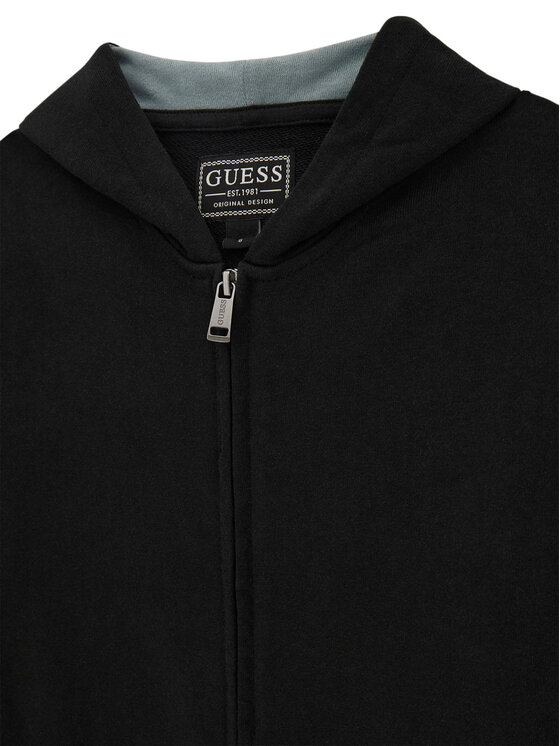 Guess Guess Sporta džempera un šortu komplekts L6GG00 KA6R4 Melns Regular Fit