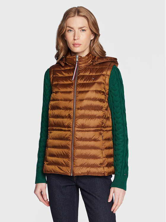 Tommy Hilfiger Tommy Hilfiger Жилетка за костюм WW0WW37265 Кафяв Regular Fit