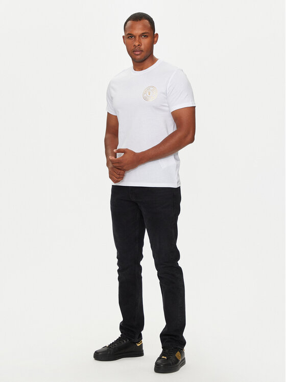 Versace Jeans Couture Versace Jeans Couture T-Shirt 77GAHT00 Weiß Slim Fit