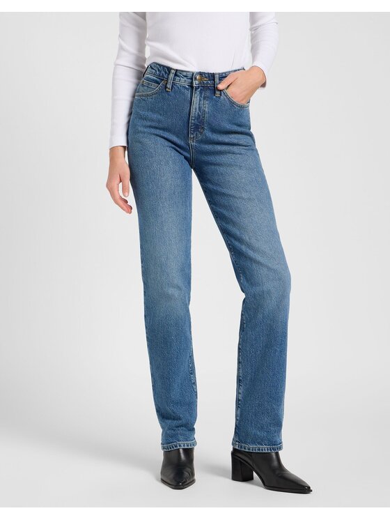 Lee Lee Jeansy JUNE Niebieski Bootcut Fit