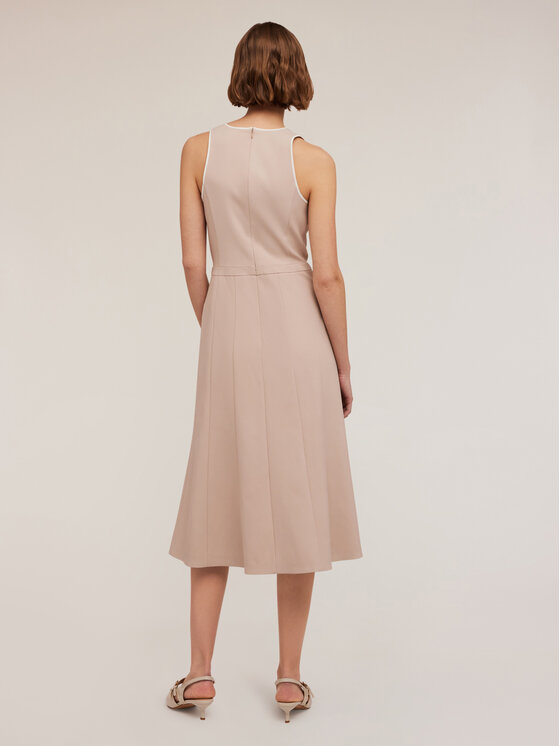 Motivi Motivi Vestito 7189Q103301N002 Écru Flared Fit