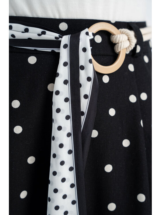 CLICK CLICK Midi sukně 50-725 Černá Classic Fit