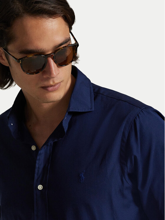 Polo Ralph Lauren Polo Ralph Lauren Πουκάμισο 710P01396003 Σκούρο μπλε Custom Fit