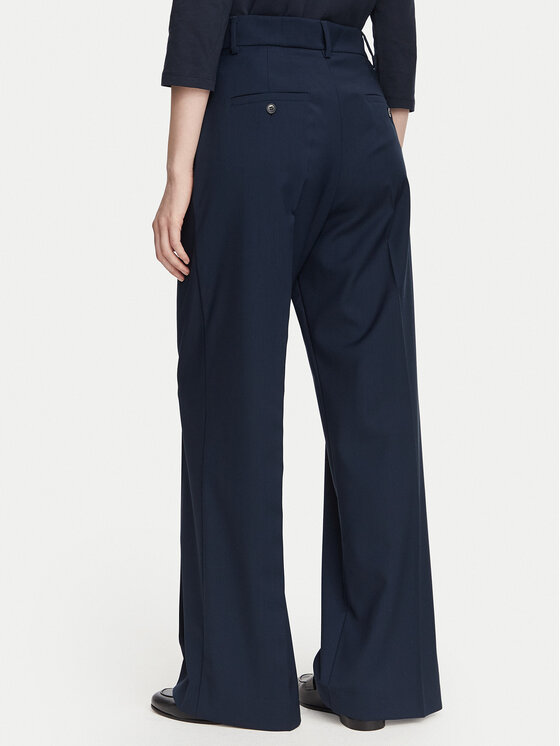Weekend Max Mara Weekend Max Mara Παντελόνι υφασμάτινο Visivo 2625136061 Σκούρο μπλε Regular Fit