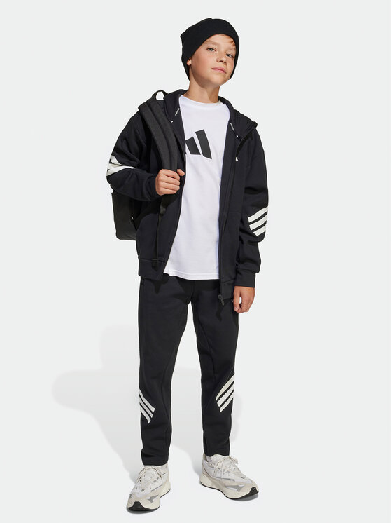 adidas adidas Pantaloni trening Future Icons 3-Stripes JJ4808 Negru Regular Fit