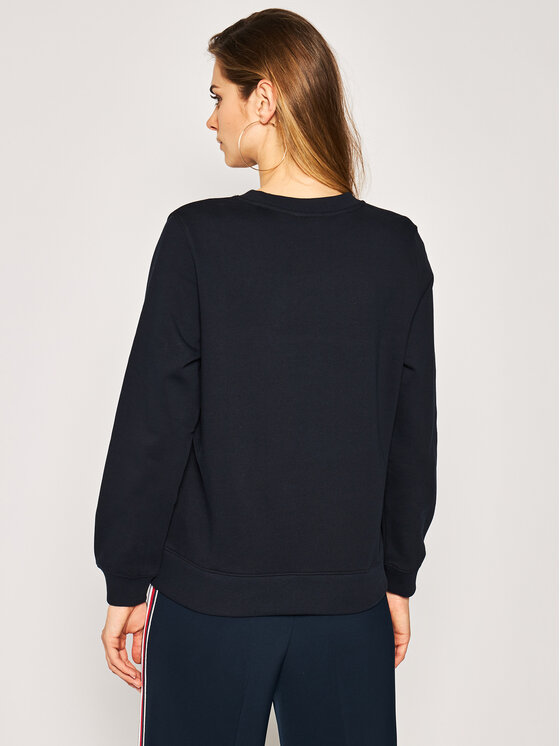 Tommy Hilfiger Tommy Hilfiger Bluza ICONS Relaxed C-Nk WW0WW27841 Granatowy Regular Fit