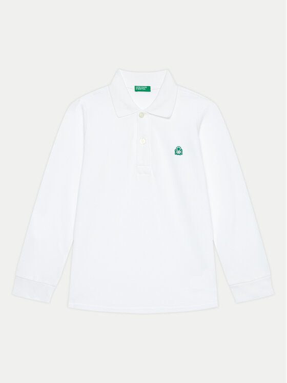 United Colors Of Benetton Tricou polo 3089G3009 Alb Regular Fit