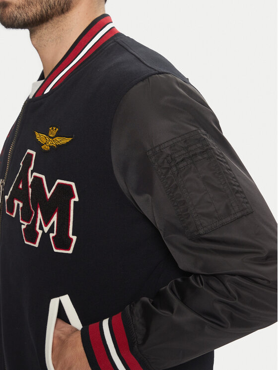 Aeronautica Militare Aeronautica Militare Μπόμπερ μπουφάν 242AF484CT3413 Μαύρο Regular Fit