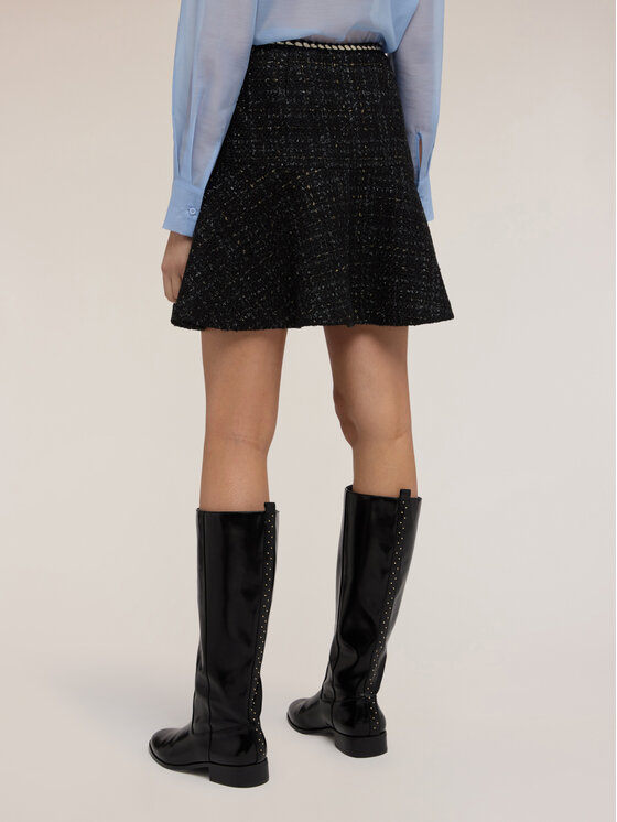 Motivi Motivi Gonna midi 1008Q001169N033 Nero A-Line Fit