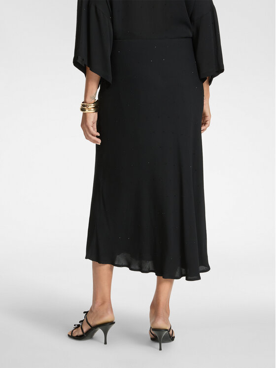 Elena Mirò Elena Mirò Spódnica midi 1059P000079N033 Czarny Regular Fit