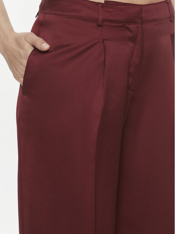 HUGO Hugo Hlače Haroti-1 50498428 Tamnocrvena Regular Fit