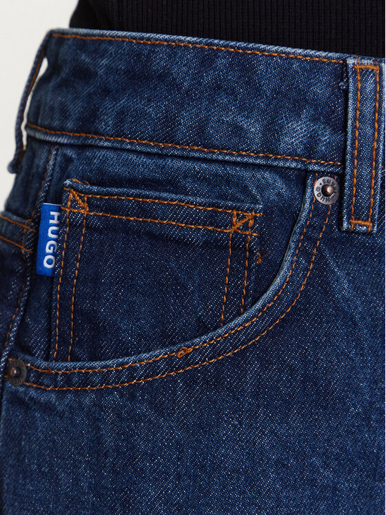HUGO HUGO Jeansy Leni_B 50534157 Tmavomodrá Loose Fit