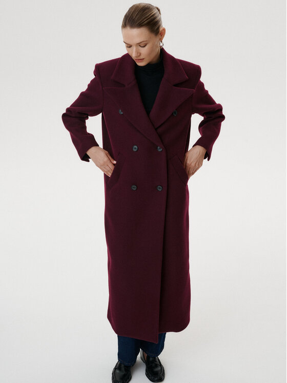 MARI PRETI MARI PRETI Cappotto Caldessa Bordeaux Regular Fit