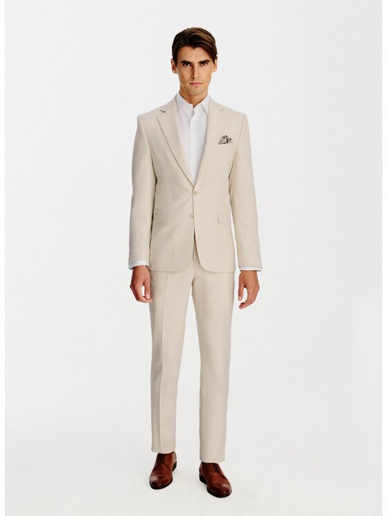 Pako Lorente Pako Lorente Marynarka P26SF-3G-023 Beżowy Slim Fit