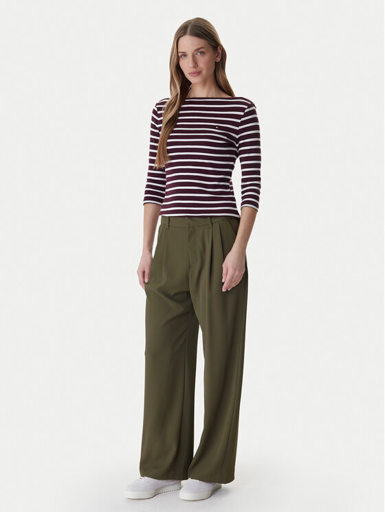 Gap Gap Medžiaginės kelnės 855968-02 Žalia Straight Fit