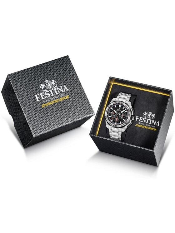Festina Festina Zegarek F20724-7 Srebrny