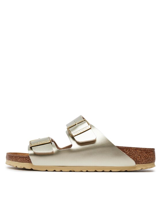 Birkenstock Birkenstock Klapki Arizona Birko-Flor 1014841 D Złoty