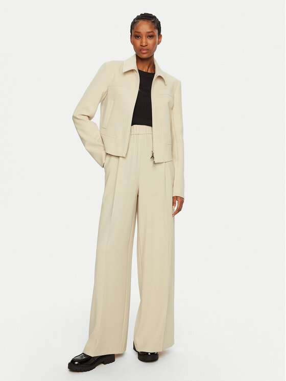 Patrizia Pepe Patrizia Pepe Riidest püksid 8P0710/A545-B814 Beež Regular Fit