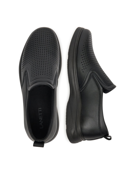 Lanetti Lanetti Halbschuhe MSS20518-05 Schwarz