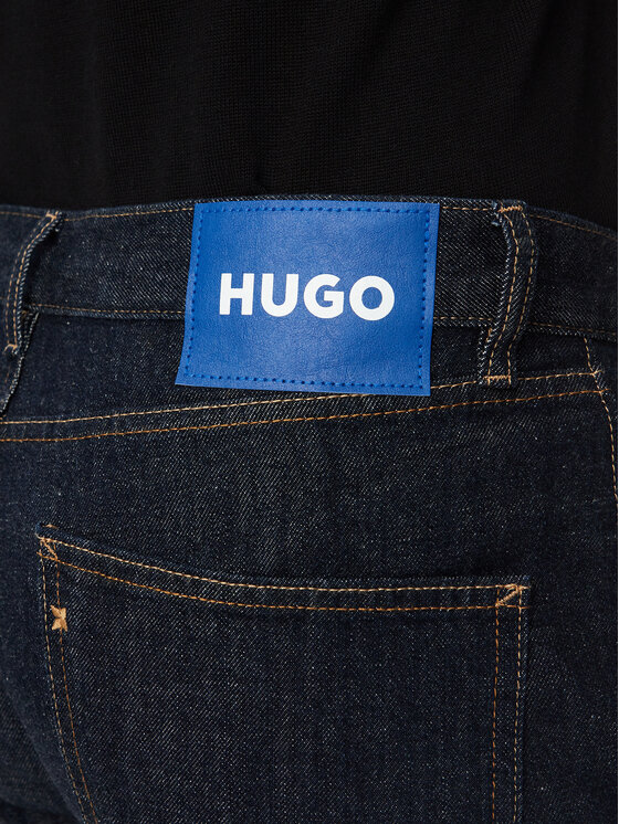 HUGO HUGO Džínsy 50572788 Tmavomodrá Straight Leg