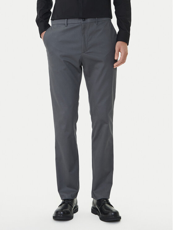 Calvin Klein Calvin Klein Pantaloni chino LV04LD613G Gri Slim Fit