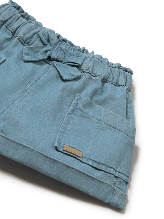 Mayoral Mayoral Pantalon scurți din material 1227 Albastru Regular Fit