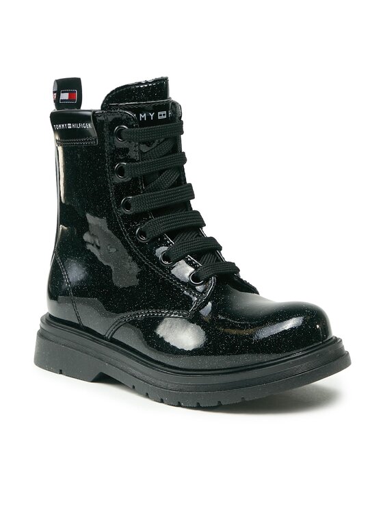 Tommy Hilfiger Tommy Hilfiger Ботуши T4A5-33032-1237 M Черен