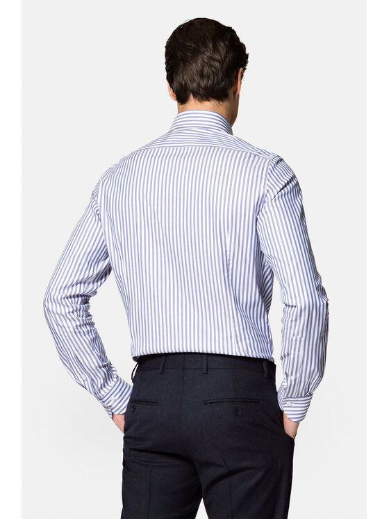 Lancerto Lancerto Koszula Perugia KO051222000054 Niebieski Slim Fit
